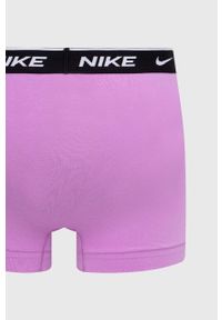 Nike bokserki 3-pack męskie kolor różowy. Kolor: różowy. Materiał: tkanina, włókno, skóra #5