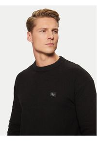 Calvin Klein Jeans Sweter J30J326746 Czarny Relaxed Fit. Kolor: czarny. Materiał: bawełna #4