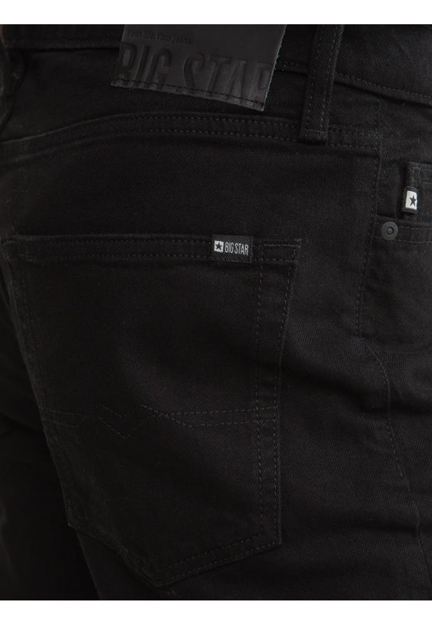 Big-Star - Jeansy męskie z prostą nogawką czarne Colt 901. Kolor: czarny. Styl: klasyczny