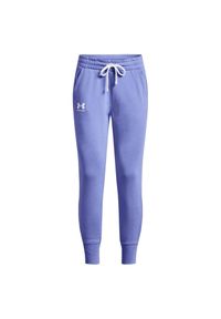 Under Armour - Spodnie Do Joggingu Damskie Polar Rival. Kolor: fioletowy. Materiał: polar. Sport: bieganie