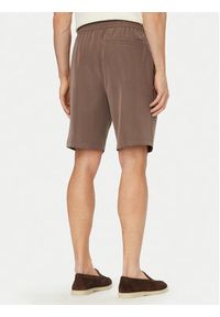 Calvin Klein Szorty materiałowe LV04LF614G Brązowy Relaxed Fit. Kolor: brązowy. Materiał: syntetyk #3