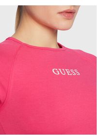 Guess T-Shirt Aline V3RP16 KABR0 Różowy Regular Fit. Kolor: różowy. Materiał: syntetyk, bawełna #3