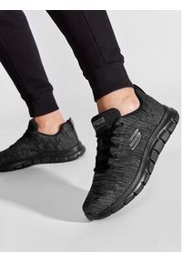 skechers - Skechers Sneakersy Front Runner 232298/BBK Czarny. Kolor: czarny. Materiał: materiał #4