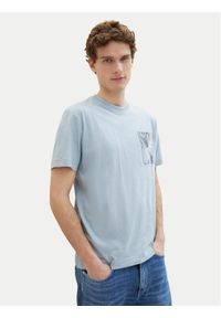 Tom Tailor T-Shirt 1040945 Błękitny Regular Fit. Kolor: niebieski. Materiał: bawełna