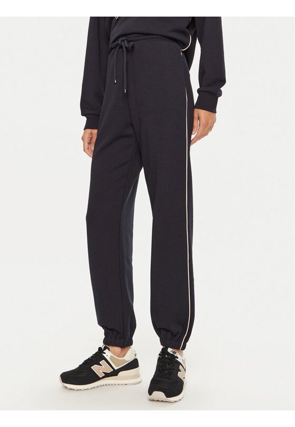 Max Mara Leisure Spodnie dresowe Pirano 2426786088 Granatowy Regular Fit. Kolor: niebieski. Materiał: bawełna, syntetyk
