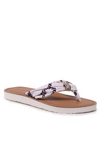 TOMMY HILFIGER - Tommy Hilfiger Japonki Th Elevated Beach Sandal Print FW0FW07164 Écru. Materiał: materiał. Wzór: nadruk #6