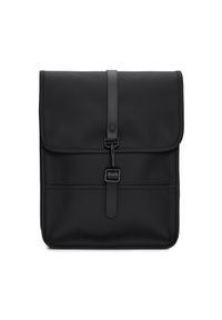 Rains Plecak Backpack Micro W3 13010 Czarny. Kolor: czarny. Materiał: materiał