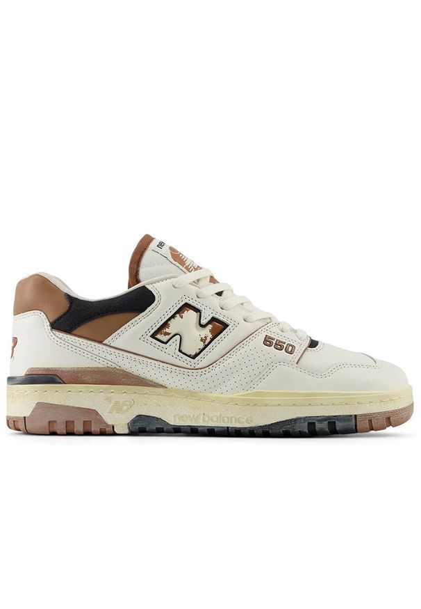 Buty New Balance BB550VGC - białe. Okazja: na co dzień. Kolor: biały. Materiał: guma, syntetyk, skóra, materiał. Szerokość cholewki: normalna. Sport: turystyka piesza, koszykówka