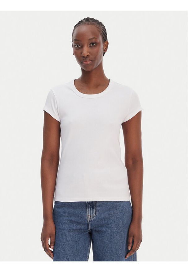 BOSS T-Shirt C_Ecute 50554675 Biały Slim Fit. Kolor: biały. Materiał: bawełna