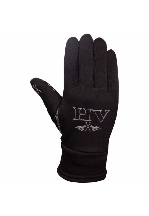HV POLO - Damskie zimowe rękawiczki jeździeckie HV Polo. Kolor: czarny. Sezon: zima. Sport: jeździectwo