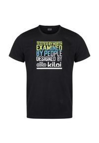 Męski bawełniany t-shirt Kilpi TYPON-M. Kolor: czarny. Materiał: bawełna