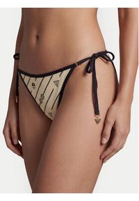 Guess Dół od bikini W6GZ06 K3279 Kremowy. Kolor: kremowy. Materiał: syntetyk #3