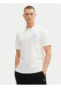 Jack & Jones Polo Simon 12269299 Biały Regular Fit. Typ kołnierza: polo. Kolor: biały. Materiał: bawełna