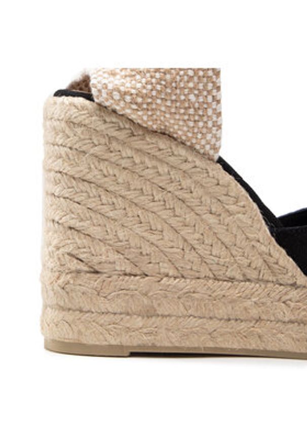 Castañer Espadryle Carol/8ED/001 020975-100 Czarny. Kolor: czarny. Materiał: materiał