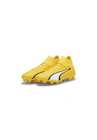 Buty do piłki nożnej męskie Puma Ultra Pro FG/AG. Kolor: żółty. Materiał: syntetyk. Sport: piłka nożna