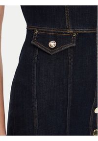 Guess Sukienka jeansowa W5YK24 D5PW1 Granatowy Regular Fit. Kolor: niebieski. Materiał: bawełna #3