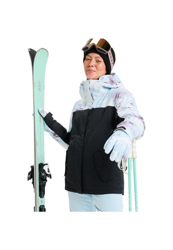 Roxy - Kurtka do sportów zimowych techniczna damska ROXY JETTY BLOCK 10K. Kolor: niebieski. Sezon: zima. Sport: narciarstwo