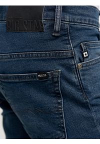 Big-Star - Spodnie jeans męskie skinny Deric 583. Okazja: na co dzień. Kolor: niebieski. Styl: casual #6
