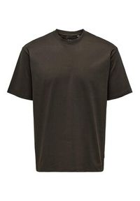 Only & Sons T-Shirt Fred 22022532 Brązowy Relaxed Fit. Kolor: brązowy. Materiał: bawełna #5