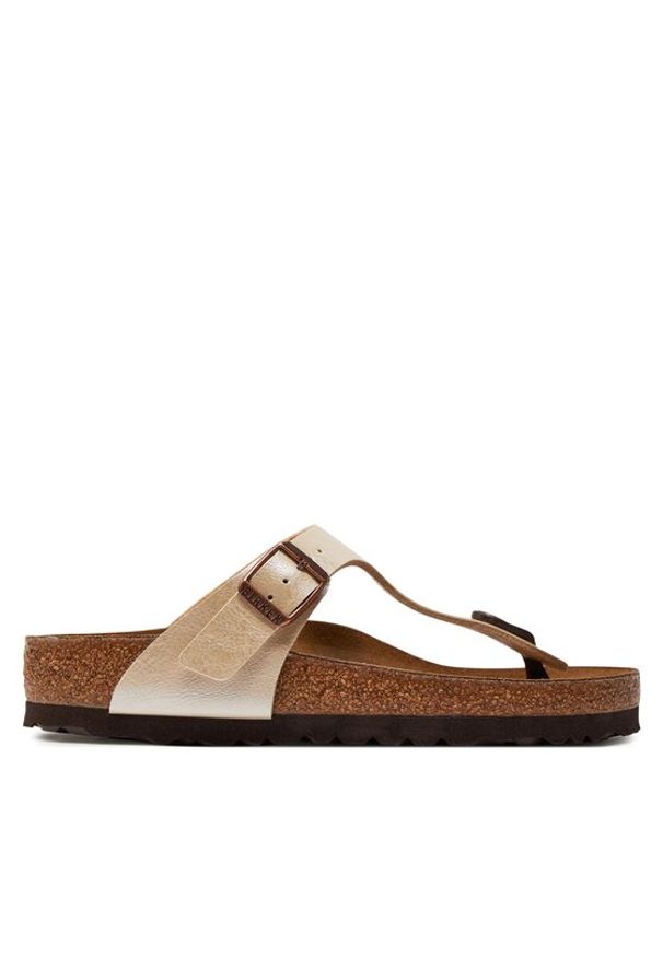 Birkenstock Japonki Gizeh 0943871 Beżowy. Kolor: beżowy. Materiał: skóra