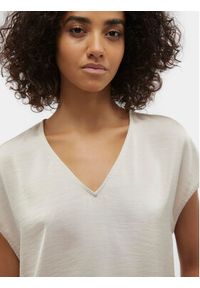Vero Moda T-Shirt Marys Dana 10300421 Écru Regular Fit. Materiał: syntetyk #5