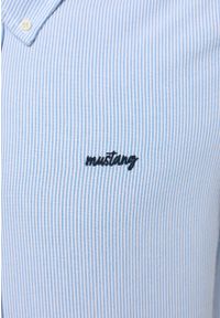 Mustang - MĘSKA KOSZULA MUSTANG Collin Oxford Core Light Blue Stripe 1013936 12273