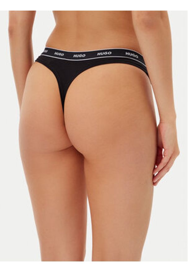 Hugo - HUGO Komplet stringów 50495870 Kolorowy. Materiał: bawełna. Wzór: kolorowy