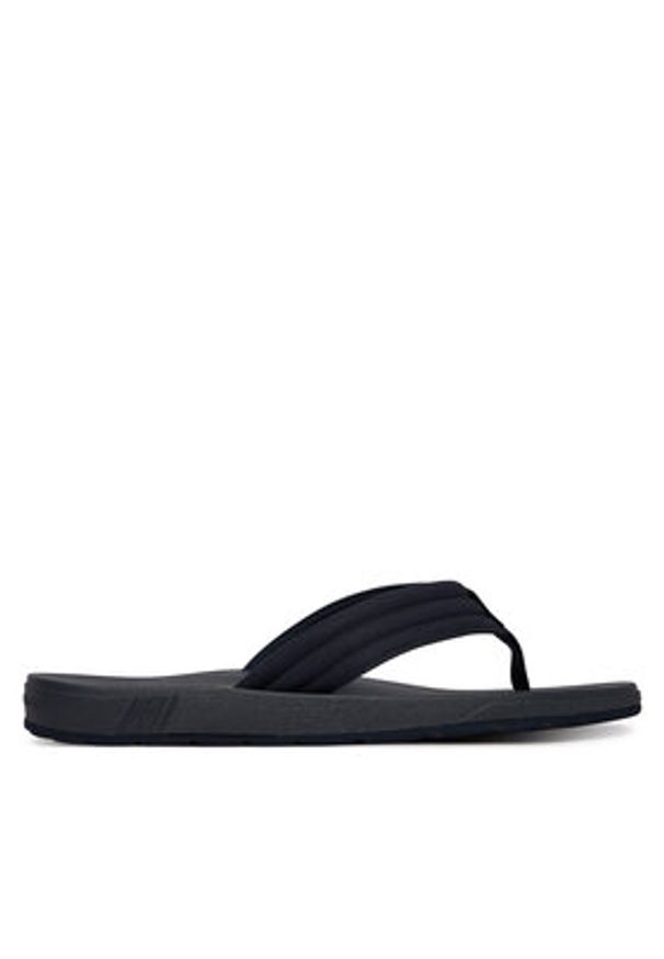 TOMMY HILFIGER - Tommy Hilfiger Japonki Molded Hilfiger Lth Beach Sandal FM0FM05802 Granatowy. Kolor: niebieski. Materiał: syntetyk