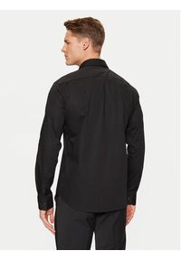 Hugo - HUGO Koszula Ermetal 50534281 Czarny Slim Fit. Kolor: czarny. Materiał: bawełna #4