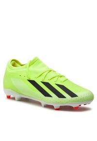 Adidas - adidas Buty do piłki nożnej X Crazyfast League Firm Ground Boots IG0605 Żółty. Kolor: żółty. Materiał: materiał #2