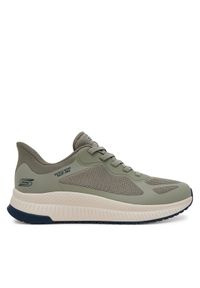 skechers - Skechers Sneakersy Bobs Squad 4- 118423/OLV Khaki. Kolor: brązowy. Materiał: materiał