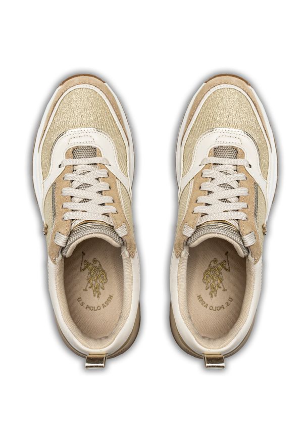 Sneakersy damskie beżowe U.S. Polo Assn. BONYE005W/2YT1 BEI001. Kolor: beżowy. Sezon: jesień, lato