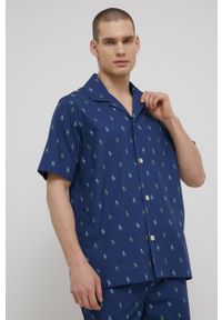 Polo Ralph Lauren piżama bawełniana 714862798002 kolor granatowy wzorzysta. Kolor: niebieski. Materiał: bawełna #5