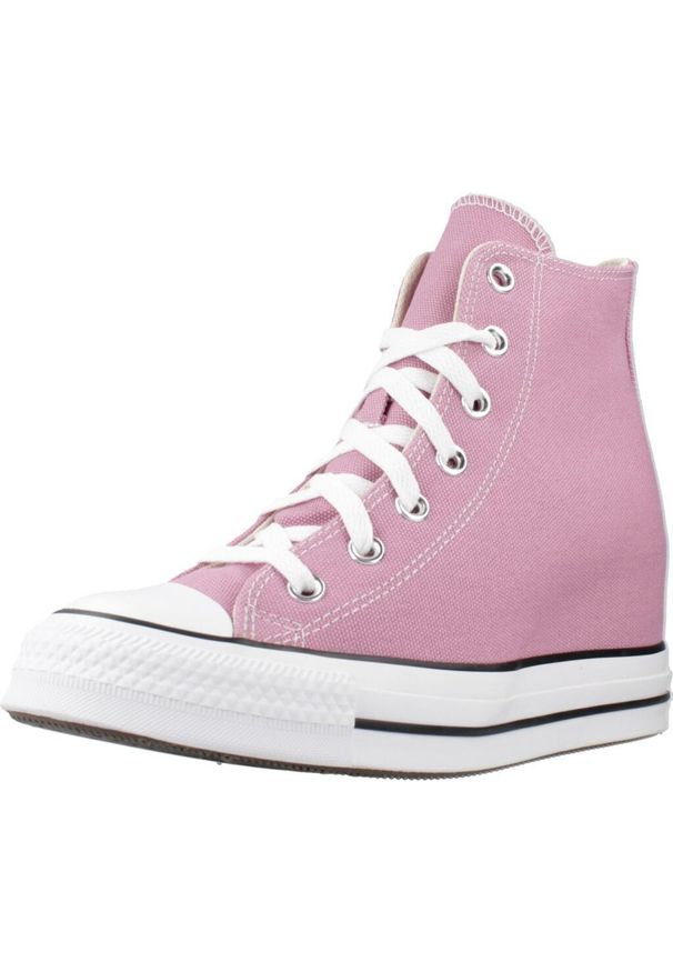 Converse - Buty CONVERSE CHUCK TAYLOR ALL STAR CLASSIC WEDGE PLATFORM Rose. Kolor: różowy. Materiał: tkanina. Obcas: na platformie. Styl: sportowy