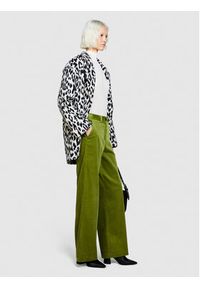 Sisley Spodnie materiałowe 453ULF040 Zielony Wide Leg. Kolor: zielony. Materiał: bawełna. Styl: street #7