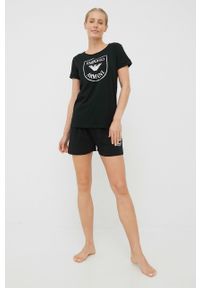 Emporio Armani Underwear piżama bawełniana 164565.2R255 kolor czarny bawełniana. Kolor: czarny. Materiał: bawełna #4