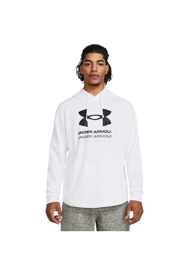 Bluza z kapturem Under Armour Rival Terry Graphic. Typ kołnierza: kaptur. Kolor: biały, wielokolorowy, czarny