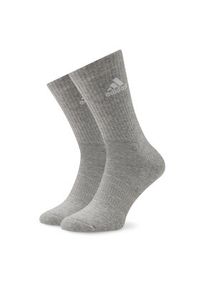 Adidas - adidas Zestaw 3 par wysokich skarpet unisex Cushioned Crew IC1311 Kolorowy. Kolor: szary. Materiał: bawełna. Wzór: kolorowy #4