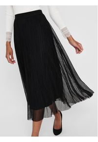 only - ONLY Spódnica midi 15214303 Czarny Regular Fit. Kolor: czarny. Materiał: syntetyk #2