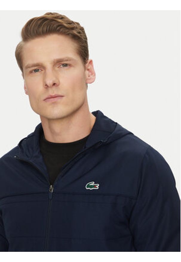 Lacoste Kurtka przejściowa BH3466 Granatowy Regular Fit. Kolor: niebieski. Materiał: syntetyk