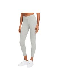 Nike - Damskie Legginsy Essentials 7/8. Kolor: szary. Sport: turystyka piesza