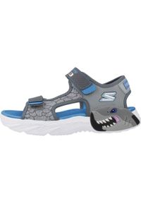 skechers - Sandały Skechers Model Creature-splash Kolor Szary. Kolor: szary. Materiał: syntetyk, tkanina. Sezon: lato