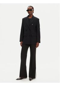Hugo - HUGO Spodnie materiałowe Hizana 50544753 Czarny Flare Fit. Kolor: czarny. Materiał: syntetyk #3