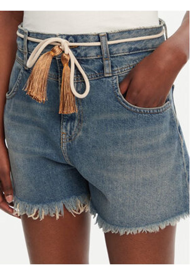 Liu Jo Szorty jeansowe UA5152 D0244 Niebieski Regular Fit. Kolor: niebieski. Materiał: jeans