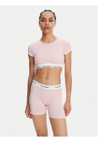 Calvin Klein Underwear T-Shirt LV00QF7213 Różowy Slim Fit. Kolor: różowy