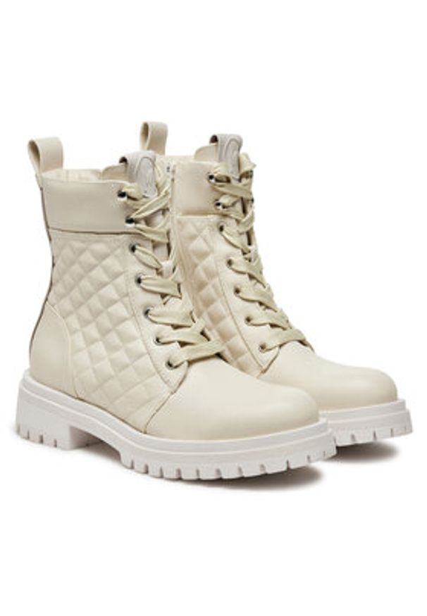 Marella Trzewiki 2423796057200 Écru. Materiał: skóra