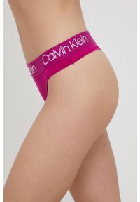 Calvin Klein Underwear Stringi kolor fioletowy. Kolor: fioletowy #3