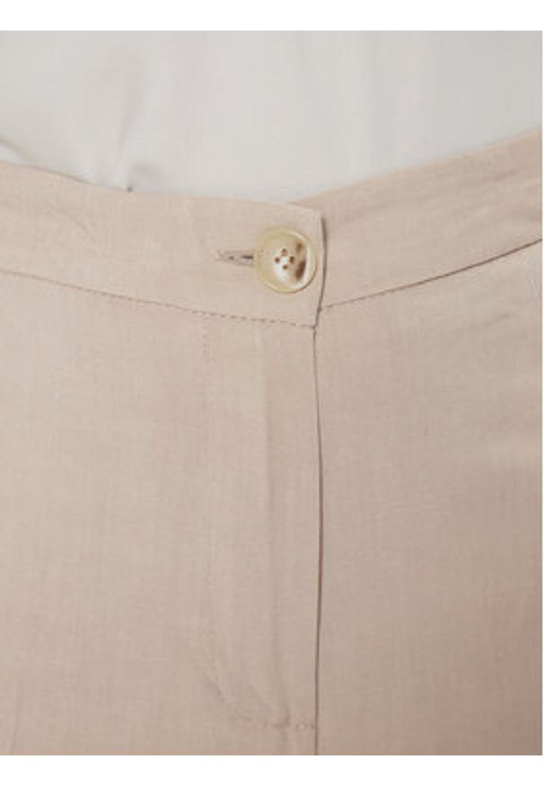 ViCOLO Spodnie materiałowe TB1562 Beżowy Relaxed Fit. Kolor: beżowy. Materiał: wiskoza