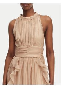 Morgan Sukienka koktajlowa 261-RFLAM Beżowy Regular Fit. Kolor: beżowy. Materiał: syntetyk. Styl: wizytowy #5