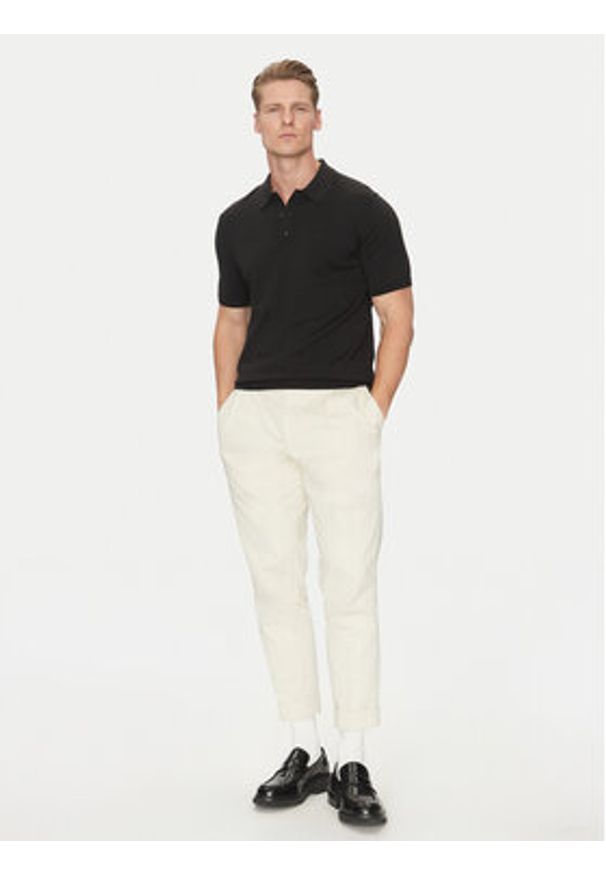 Calvin Klein Polo K10K114476 Czarny Regular Fit. Typ kołnierza: polo. Kolor: czarny. Materiał: bawełna